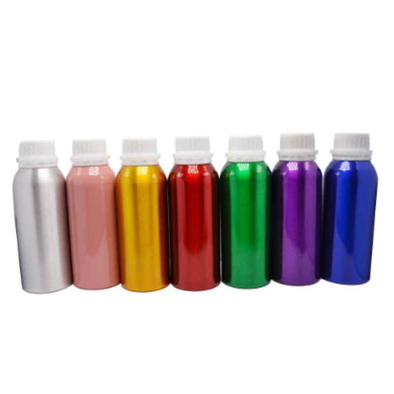 Empty Aluminum Cosmetic Bottles 250ml 8oz With White Tamper Proof Cap